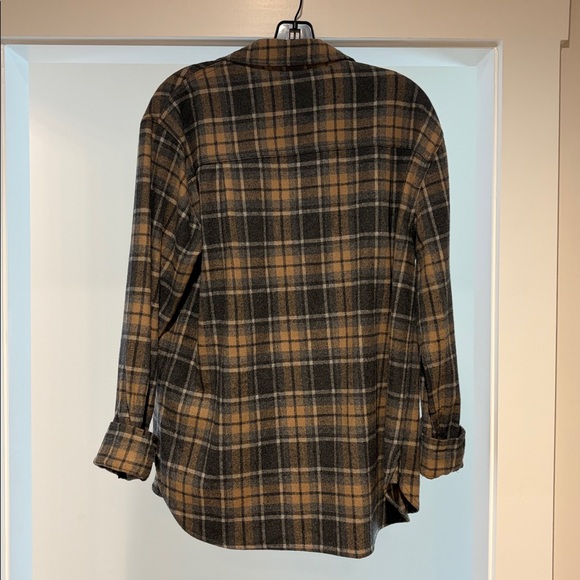 EUC Jenni Kayne O’Keefe Overshirt in Oatmeal Plaid Sz M - Picture 6 of 6